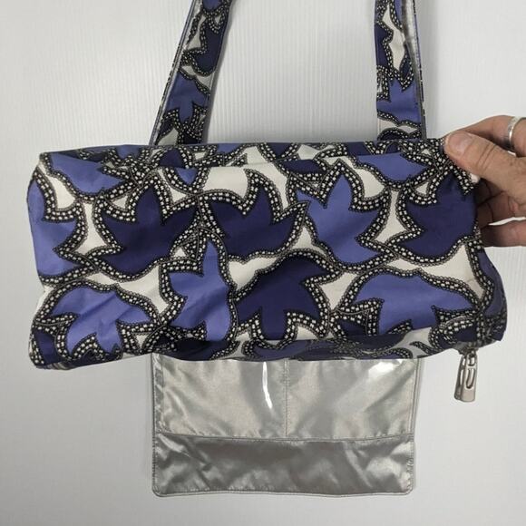 Ju Ju Be Happy Better Be Lace Diaper Bag Purple Floral Baby Bag Changing Pad - Picture 4 of 14